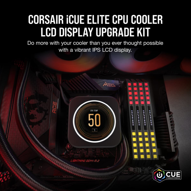 Corsair ICUE ELITE CPU Cooler LCD Display Upgrade Kit (CW-9060056-WW) - Image 2
